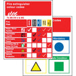 Pocket guide extinguishers to BSEN 3 & BS  75x90mm (pack10)