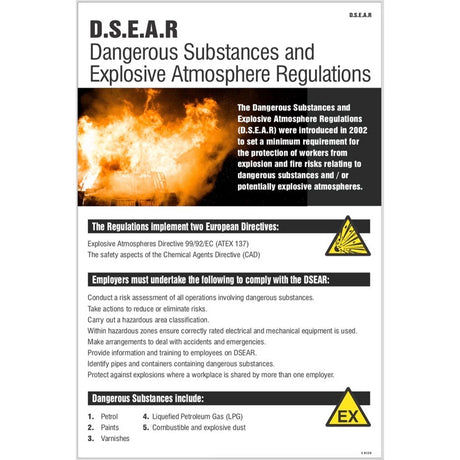 DSEAR poster (dangerous substances & explosive)