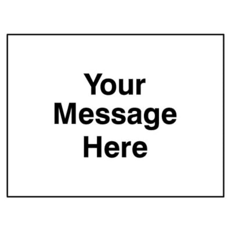 Your message here 1050x750mm Class RA1 zintec