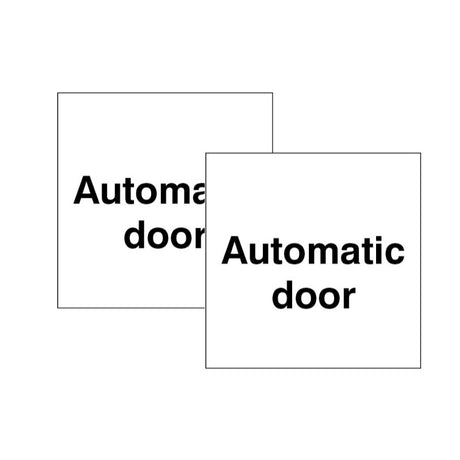 Automatic door Double sided self adhesive window sticker 150x150mm