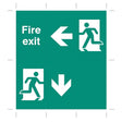 Emergency light unit overlay for fluorescent bulb unit