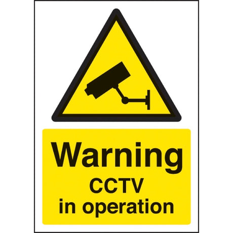 Warning CCTV in operation - A4 sav