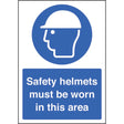 Safety helmet must be worn - A4 sav