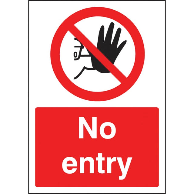 No entry - A4 rp