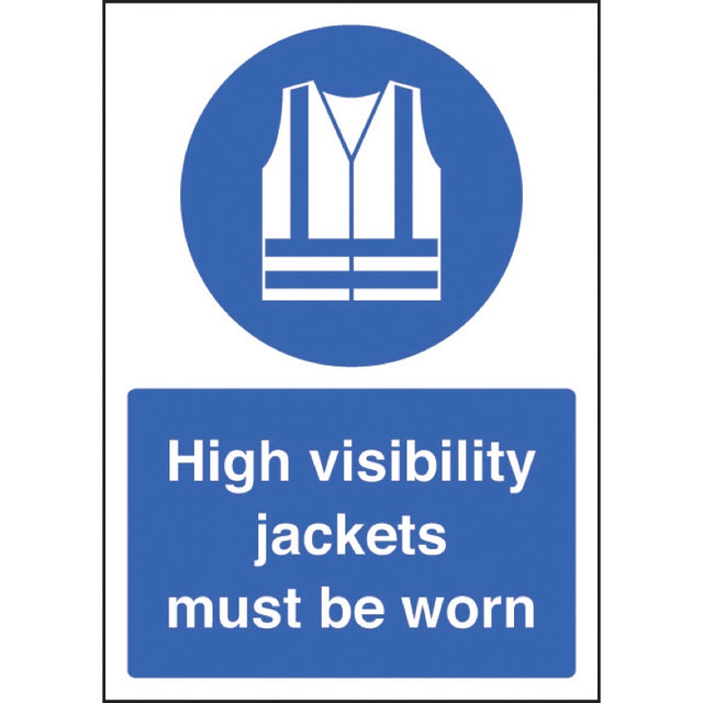 High visibility jackets must be worn - A4 sav