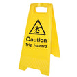 Caution trip hazard (free-standing floor sign)