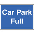 Car park full c/w frame 600x450mm