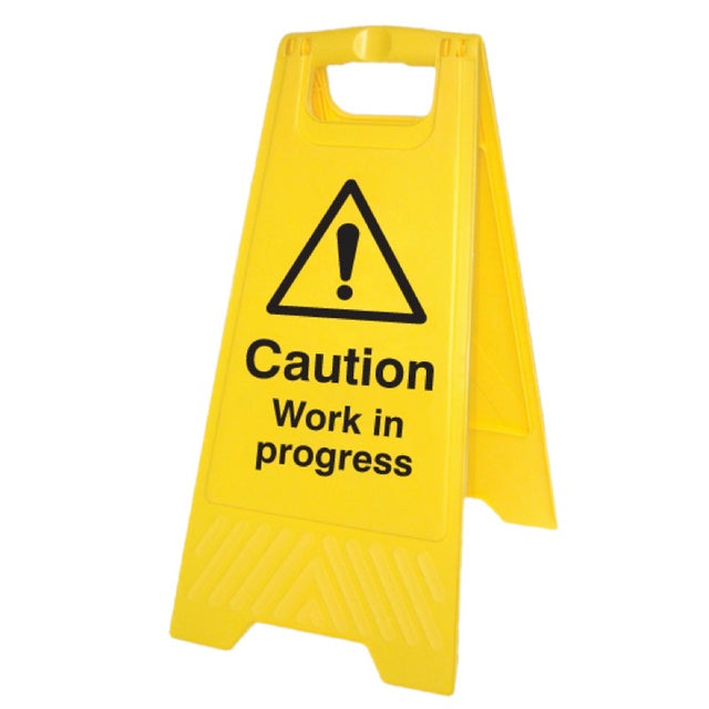 Caution work in progress (free-standing floor sign)