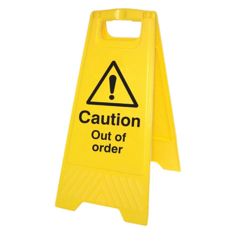 Caution out of order (free-standing floor sign)