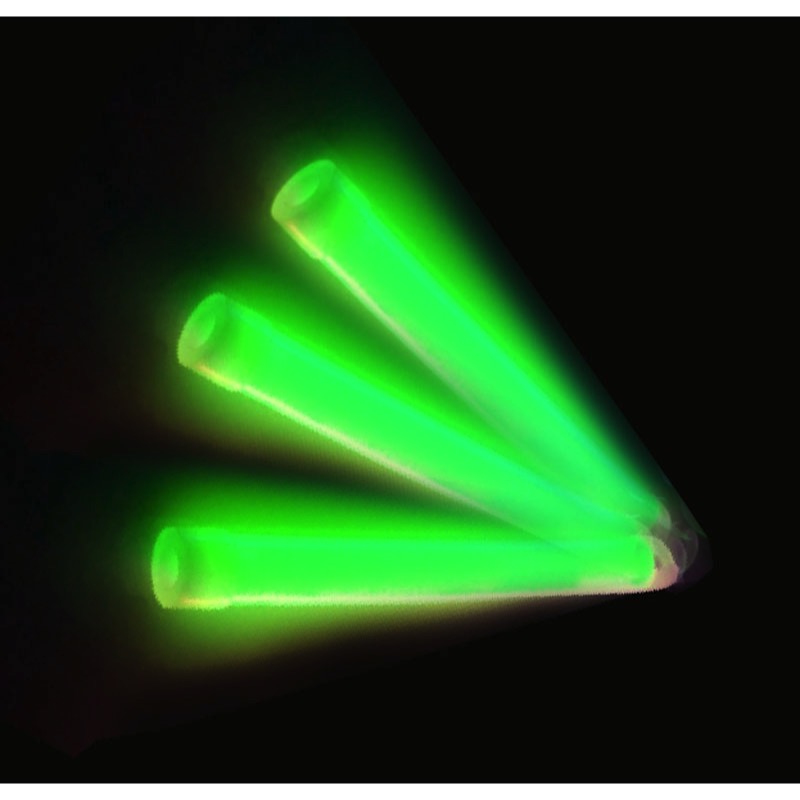 150mm Glowsticks (green) 12 hour glow - Pack of 10