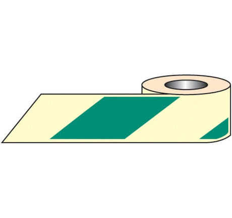 Green/white photoluminescent tape 10mx80mm