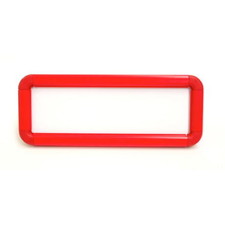 Suspended frame 300x100mm red c/w kit