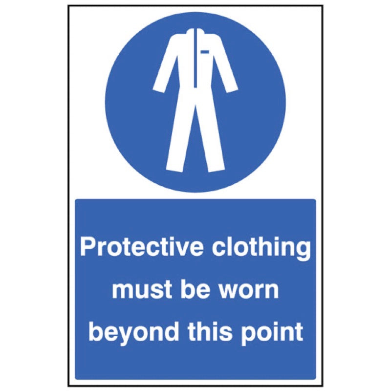 Protective clothing must be worn floor graphic 400x600mm