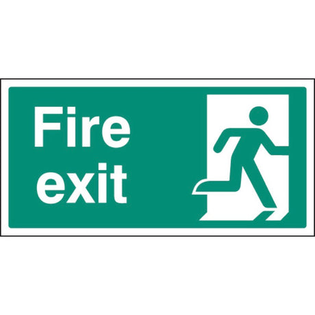 Fire exit floor graphic 400x200mm