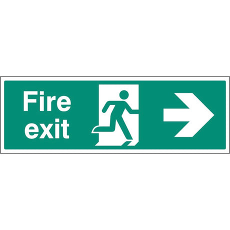 Fire exit right floor graphic 600x200mm