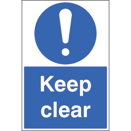 Keep clear floor graphic 400x600mm