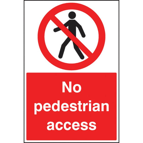 No pedestrian access floor graphic 400x600mm