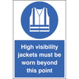 High vis jackets must be worn floor graphic 400x600mm