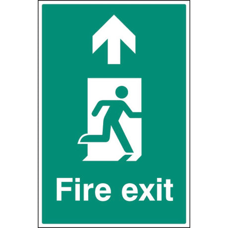 Fire exit up floor graphic 400x600mm