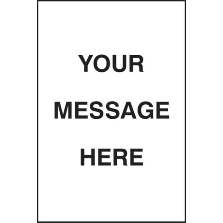 Your message here floor graphic 400x600mm