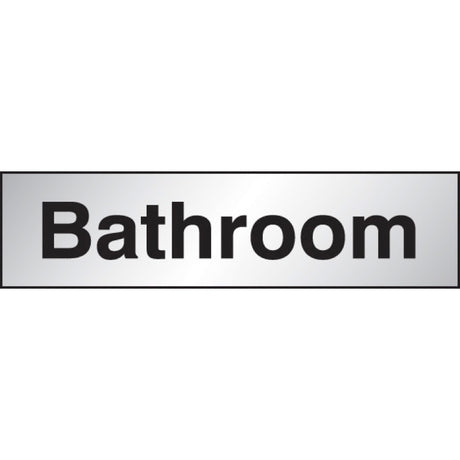 Bathroom 140x35mm Engraved aluminium effect pvc