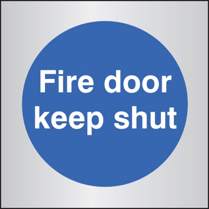 Fire door keep shut 70x70mm aluminium