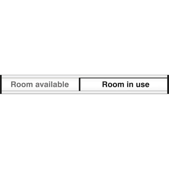 Room in use/room available door slider