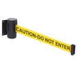 Wall mounted retractable barrier 4.6m CAUTION DO NOT ENTER