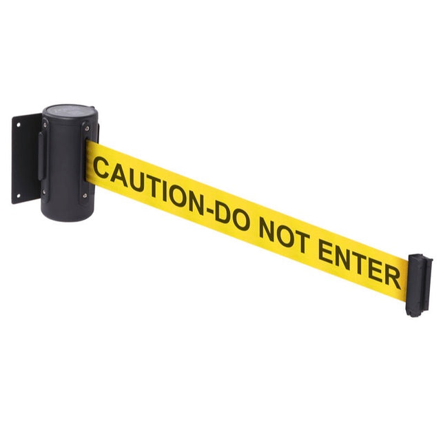 Wall mounted retractable barrier 4.6m CAUTION DO NOT ENTER