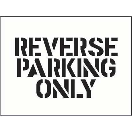 Stencil 600x400mm - Reverse parking only