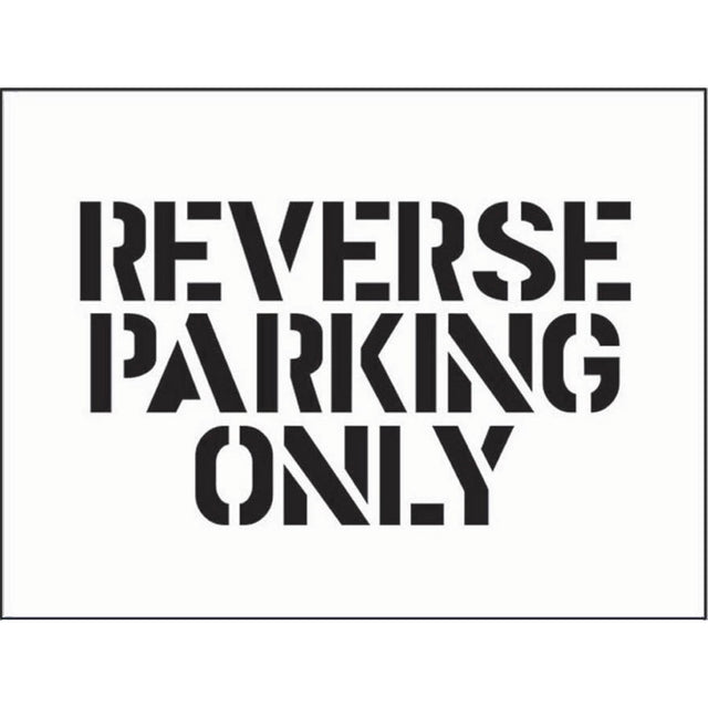 Stencil 600x400mm - Reverse parking only