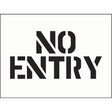 Stencil 600x400mm - No entry