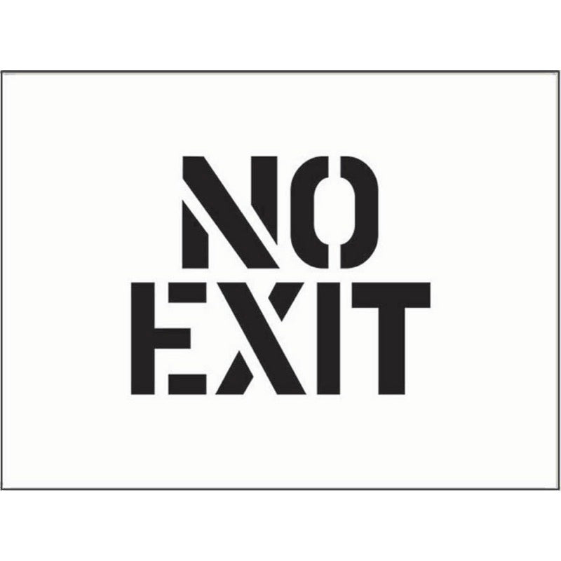 Stencil 600x400mm - No exit