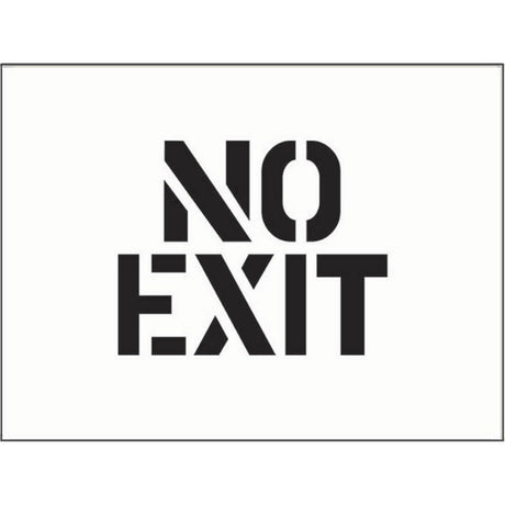 Stencil 600x400mm - No exit