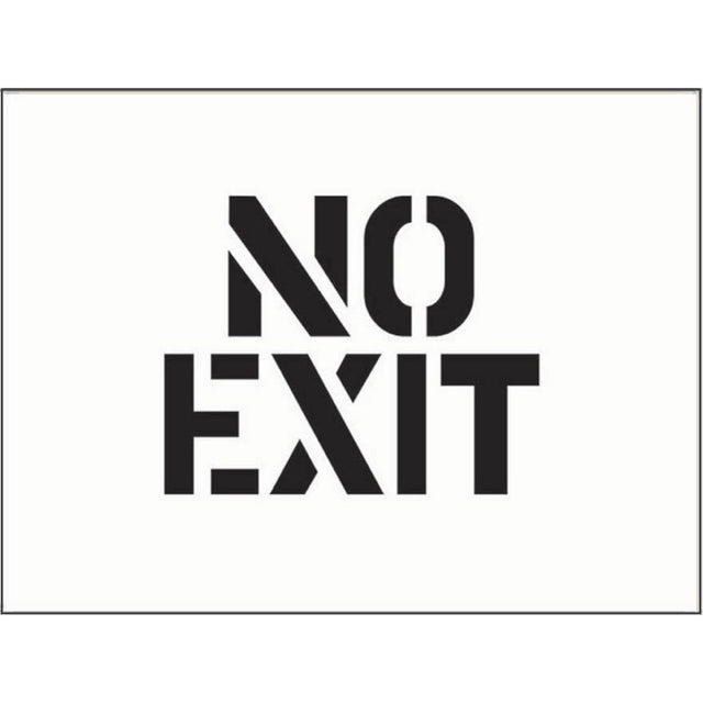 Stencil 600x400mm - No exit