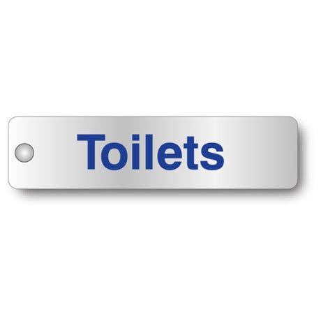 Toilets visual impact aluminium door sign