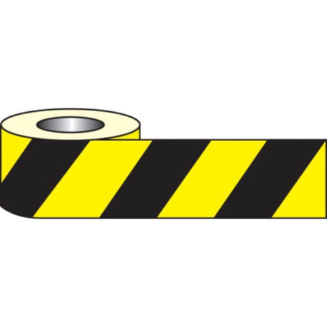 Anti slip tape - black/yellow hazard 18mx50mm