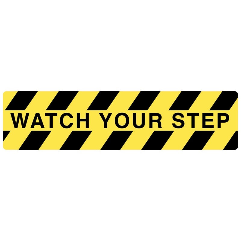 Watch your step - anti-slip mat 610x150mm