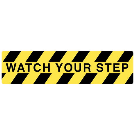 Watch your step - anti-slip mat 610x150mm