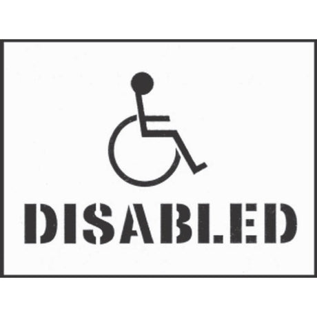 Stencil kit 400x300mm - Disabled