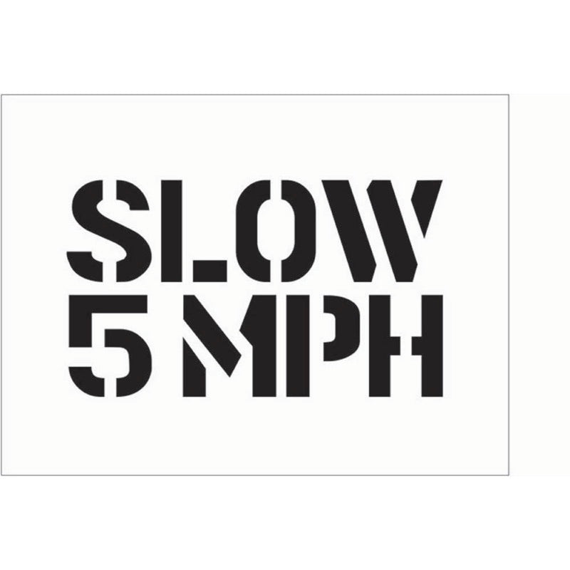 Stencil 600x400mm - Slow 5mph