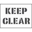 Stencil kit 600x400mm - Keep Clear