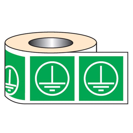 Earth label sheet of 100 12.5x12.5mm