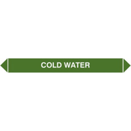 Flow marker Pk of 5 cold water