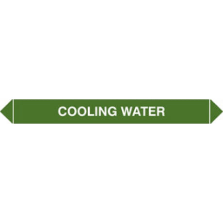 Flow marker Pk of 5 cooling water