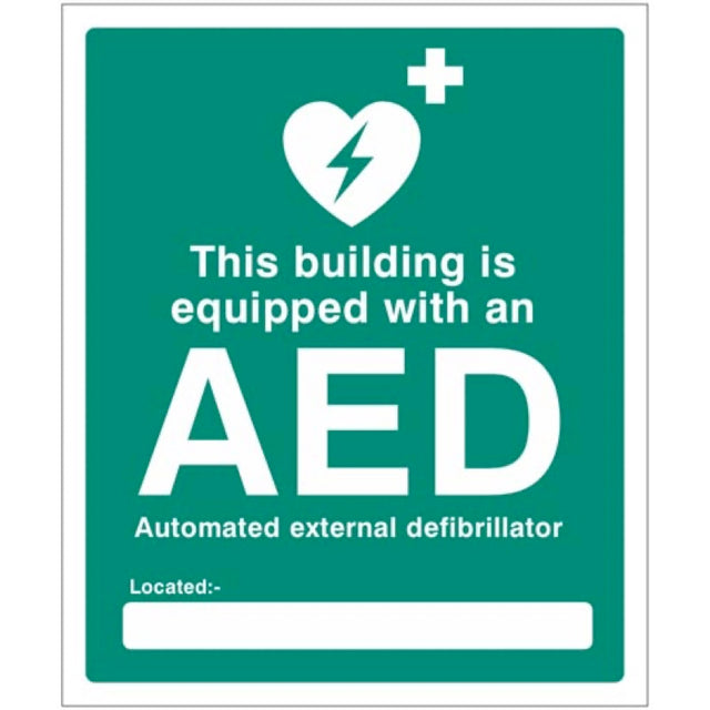 This building is equipped with an AED Located