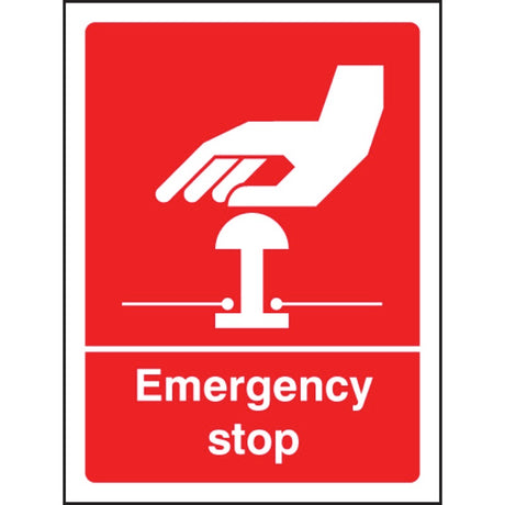 Emergency stop (white/red)