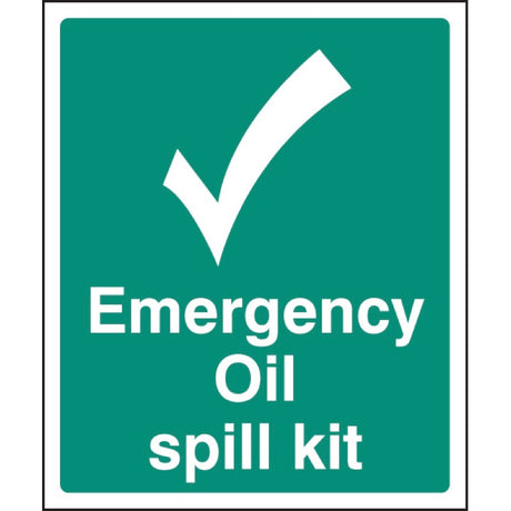 Emergency oil spill kit