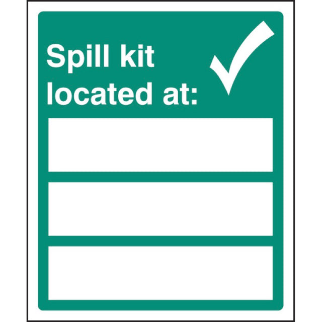 Spill kit located at