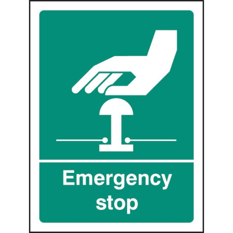 Emergency stop (white/green)